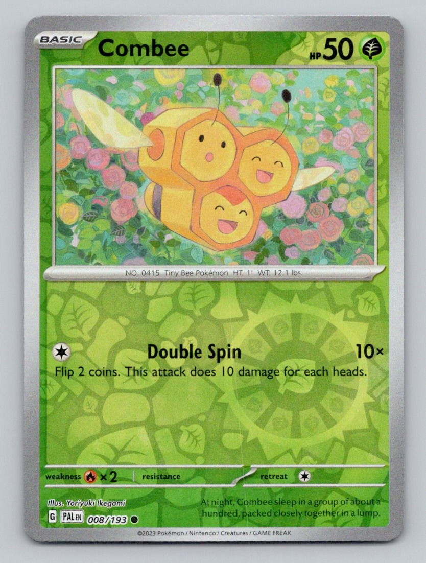Combee 008/193 Common Paldea Evolved Pokemon Reverse Holo Near Mint
