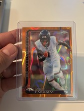 2025 Topps Chrome - Evan Engram #92 RayWave Refractor  Orange /25