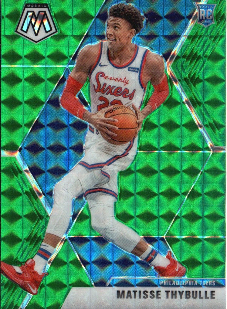 2019-20 Panini Mosaic #245 Matisse Thybulle Green Prizm