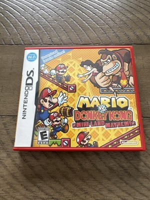 Mario vs. Donkey Kong: Mini-Land Mayhem (Nintendo DS, 2011) Box And Manual Only 