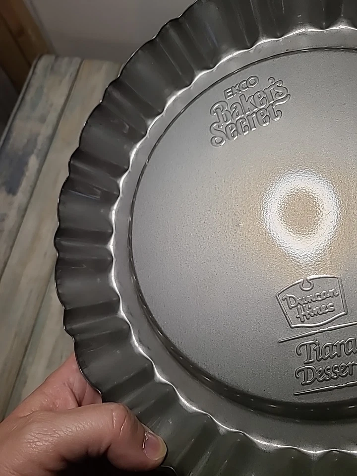 1 ~Tiara de Postre Ekco Baker's Secret Duncan Hines De Colección Tarta Acanalada Quiche Foto 4 de 4