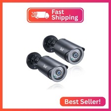 BNT Dummy Fake Security Camera, with One Red LED Light at Night, for Home and Bu