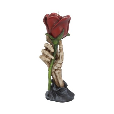Skelett Hand haltend Rose Teelicht Kerzenhalter 20,5 cm Nemesis Now Gothic Love