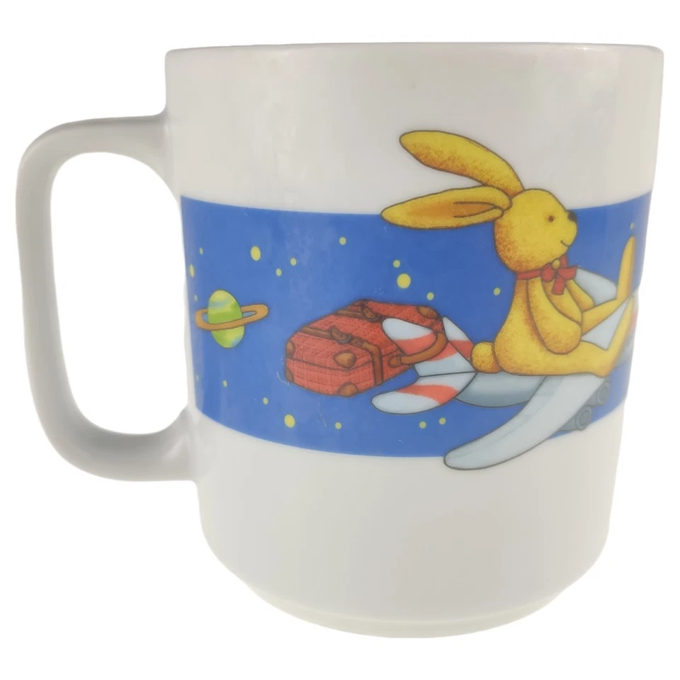 Becher mit Henkel D 7,8 cm H 9 Thomas Kindergeschirr Felix der Hase Porzellan - Bild 2 von 4