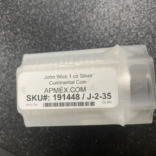 John Wick® 1 oz Silver Continental Coin - Tube of 20