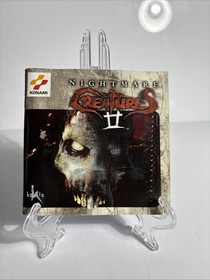 Sega Dreamcast Nightmare Creatures 2 Disk, Manual, Case, Front Artwork Missing