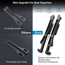 2PCS Car Seat Gap Filler Organizer Side Phone Holder Stopper Fill between Things