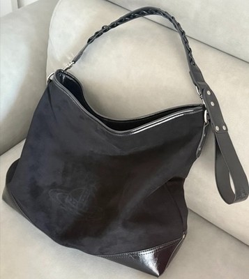 Vivienne Westwood Orb plaque Black Tote Hobo Bag | eBay
