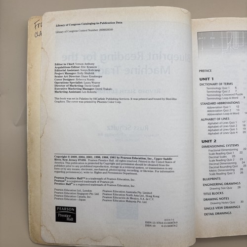 Blueprint Reading for the Machine Trades Larry Smith Russ Schultz 6th Ed PB Book - Picture 6 of 10