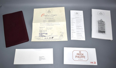 Patek Philippe Calatrava 3919 Mappe Zertifikat Papiere original Fach #B2