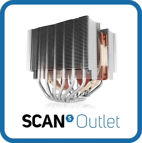 Noctua NH-D15S Dual Radiator Quiet CPU Cooler, 1x 140mm PWM Fan, Copper Heatpipe