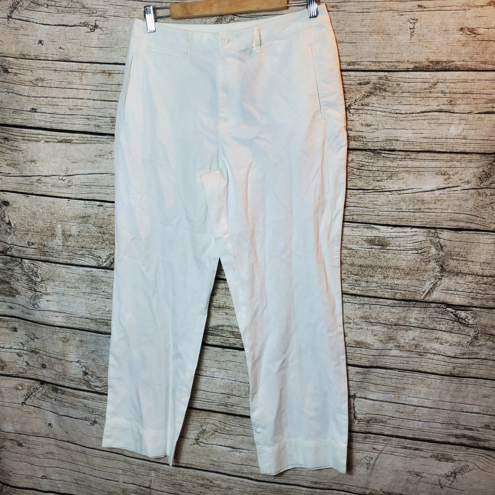 Lauren Ralph Lauren Classic White Capri pants Size 6 NWT