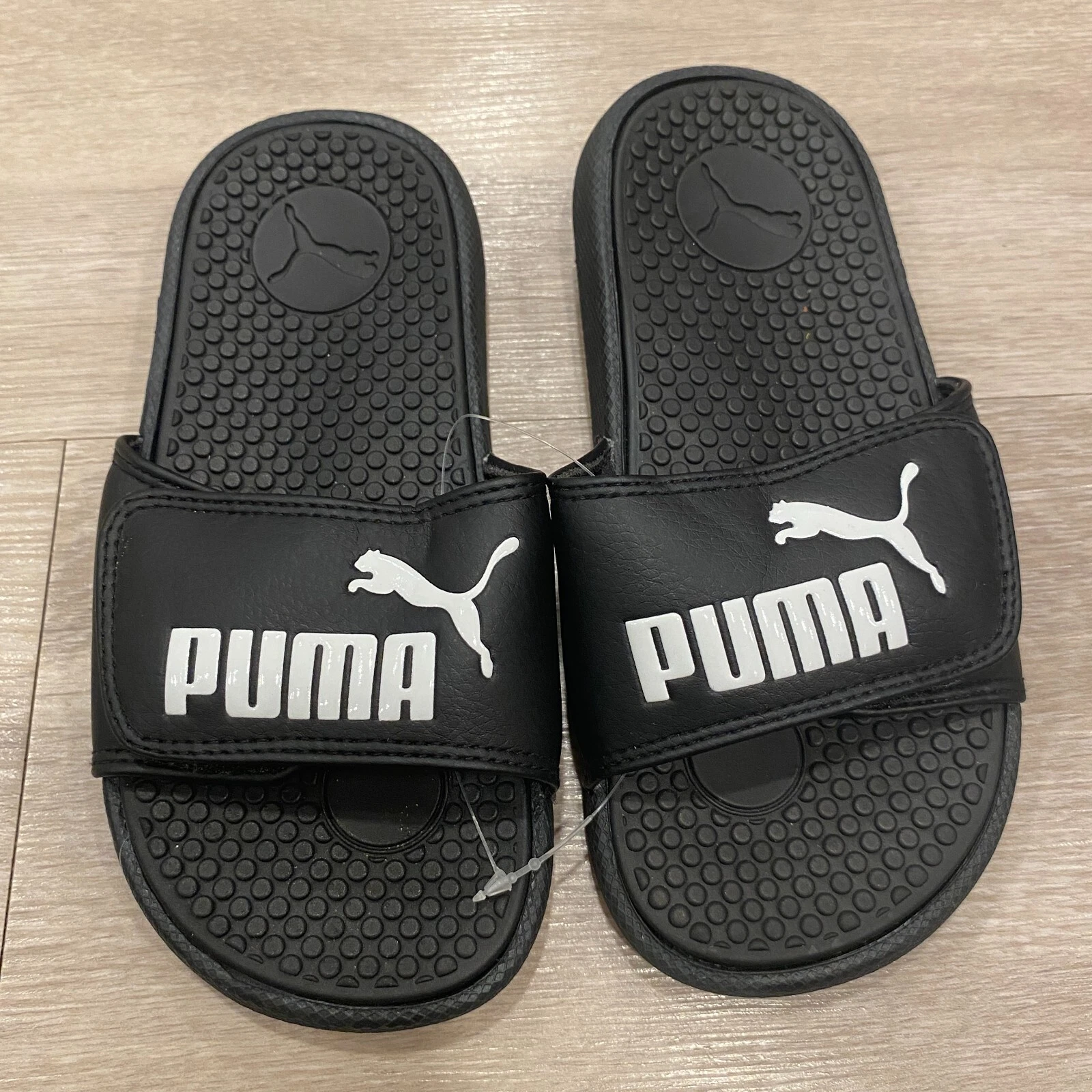 Bambini Taglia 12C Puma Cool Cat Slide Sandalo Giovanile Slip on Nero Slides