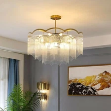 PRO luxury led crystal lamp chandelier living room bedroom dining room lighting