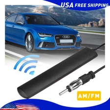 Universal 10" inches Car Hidden Amplified Antenna aerial Radio FM Antena Black K
