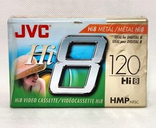 JVC Hi8 Metal 120 Minute Video Camcorder Cassette Tape Blank New Sealed