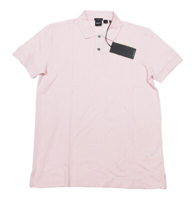 Boss Hugo Boss Men's Pink Pastel Firenze Pima Cotton Short Sleeve Polo  Shirt