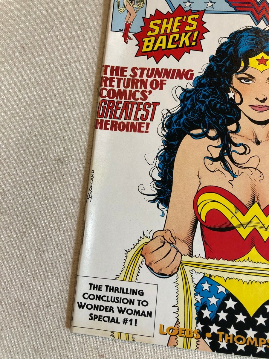 WONDER WOMAN #63 VF/NM- 9.0 1ST BRIAN BOLLAND COVER ART ON