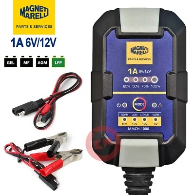 MAGNETI MARELLI Mantenitore di Carica batteria moto 6/12V PIOMBO/AGM/GEL/Litio