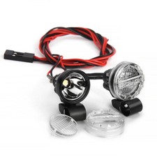 2Pack LED Light Headlight Spotlight For Axial TRX4 SCX10 1/10 1/8 RC Crawler Car