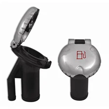 Attwood Deck Fill Pressure Relief Systems Angled Body Scalloped Stainless Steel