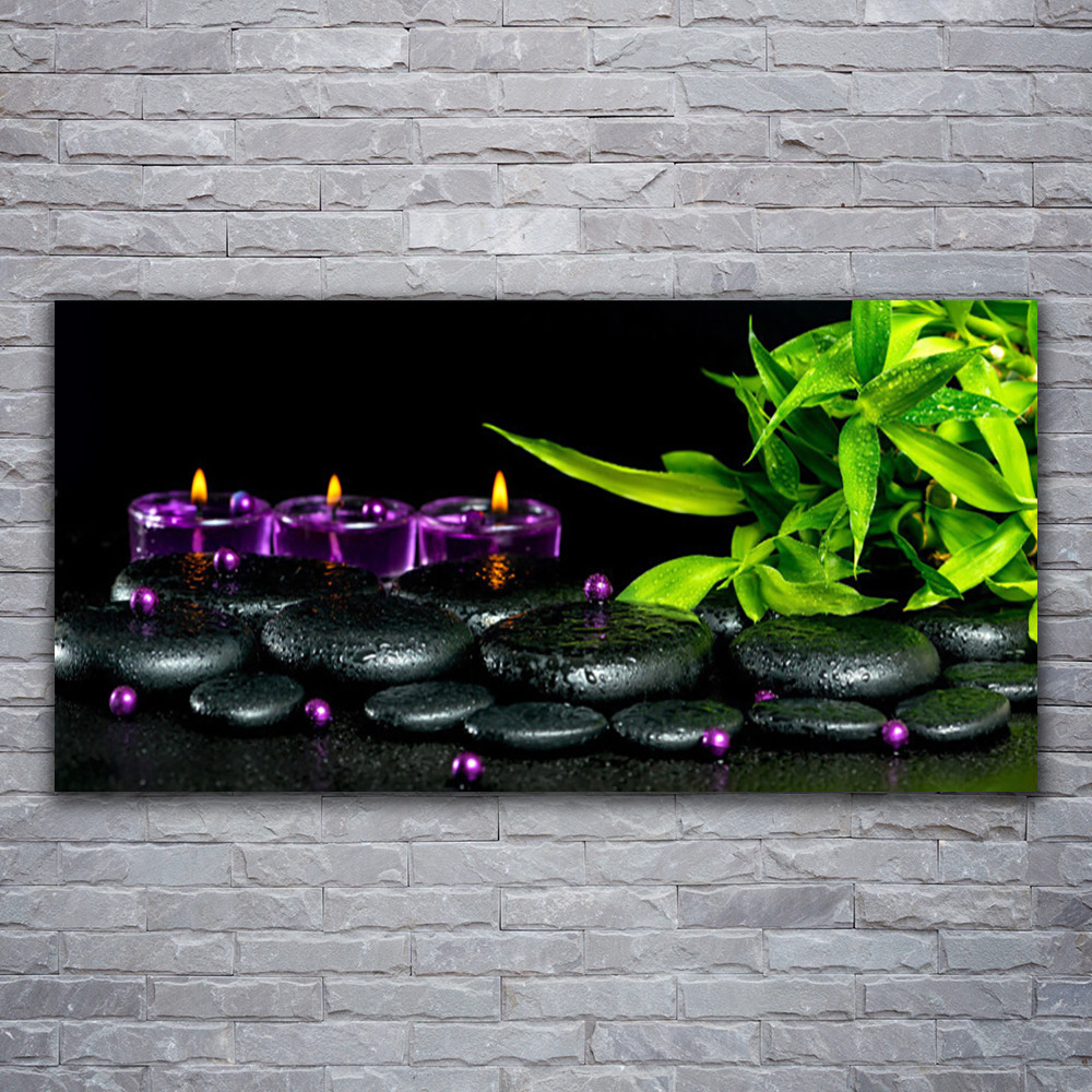 Tableau sur verre acrylique Tulup pour masquer les imperfections murales du salon