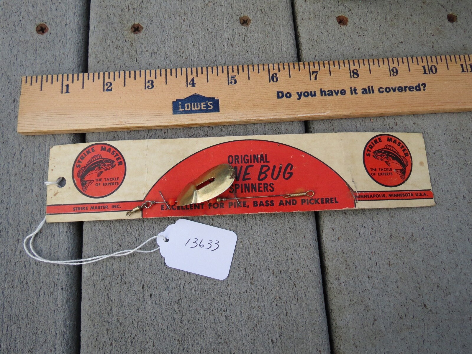 Vintage Strike Master June Bug fishing lure (lot#13633)