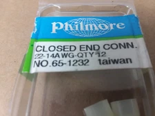 PHILMORE 4FRJ3 Terminal, Closed End Conn, 22-14AWG(12PC LOT)