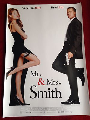 Mr. & Mrs. Smith Kinoplakat Poster A1 Brad Pitt, Angelina Jolie, Haupt