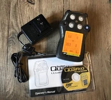 Gas Alert BW Quattro Multi Gas Monitor Detector O2 CO H2S LEL, Calibrated