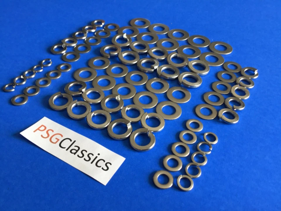 x80 Vincent Serie C Sombra Negra 1000 Arandelas Acero Inoxidable Resorte Plano Foto 3 de 4