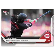 2025 Topps Now 208 Elly de La Cruz Fast to 300 H, 150 RBI, 100 SB -Free Shipping