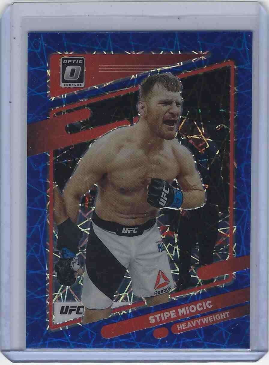 2022 Donruss Optic UFC #50 Stipe Miocic Blue Velocity