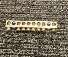 7-Pack ILSCO N8020 Terminal Grounding Position Bar 4-14 AL9CU AL-CU