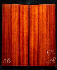 Padauk 206 Knife Scales 5"x2.2"x 3/8" see 100 species in my store
