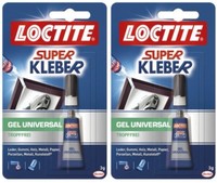 2X Loctite Universalkleber Sekundenkleber Gel 3G Spitze Verklebt Nicht