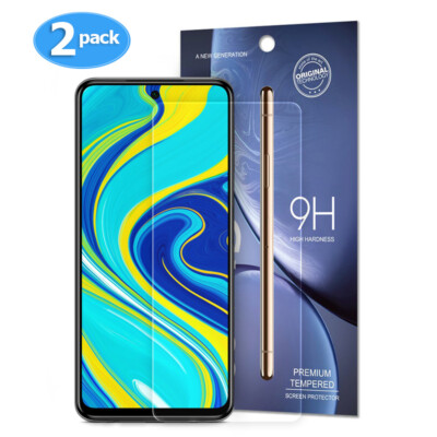 2x Display Schutz Glas für Xiaomi Redmi Note 9S Displayglas Panzerfolie 9H