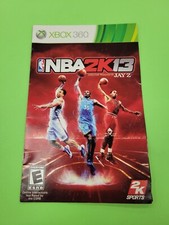 Xbox 360 Instruction Manuals Original Authentic Microsoft - NBA 2K13