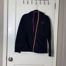The North Face Black Pink Double Zip Jacket Women’s L