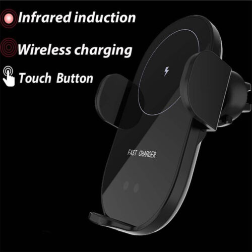 Wireless Car Charger Mount Phone Holder Automatic Clamping Fast Charging 15W UK - Picture 5 of 15