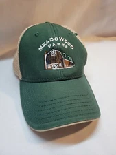 Meadowood Farms Otto Trucker Baseball Mesh Back Hat Cap Barn Green Snapback