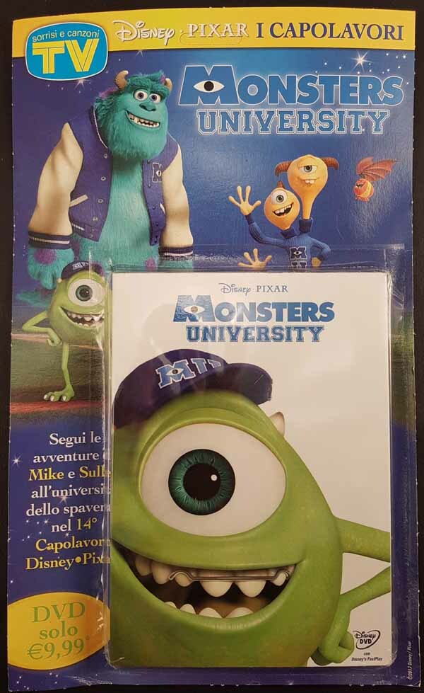 MONSTERS UNIVERSITY repack 2016 Disney PIXAR DVD sigillato