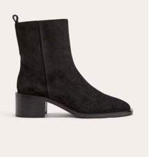 Square Toe Suede Ankle Boots for Women for sale