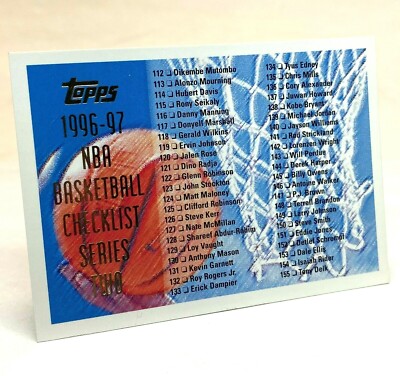 NBA topps96-97NBA checklist series two