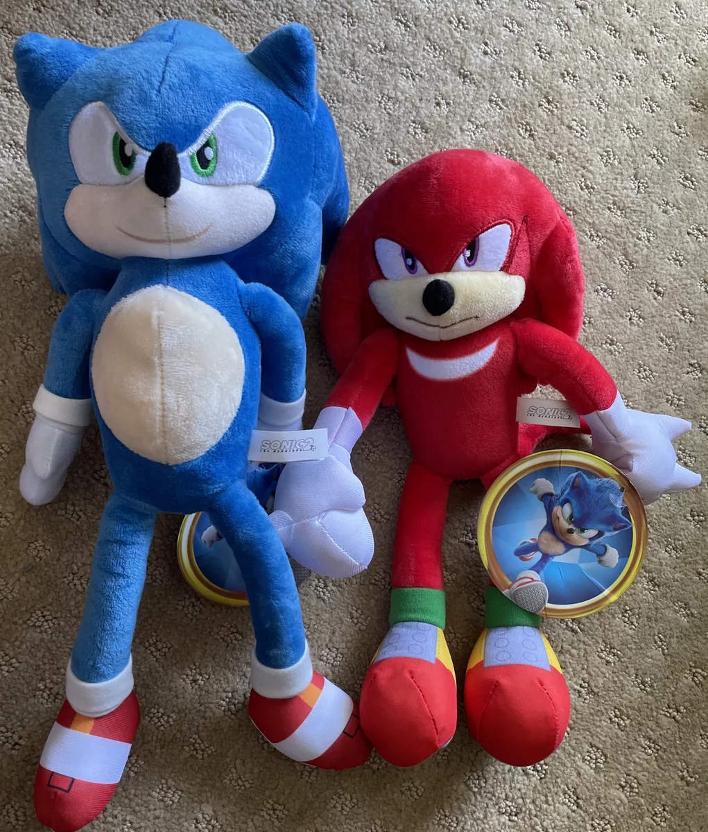  Plush The Sonic Plush Sonic The 2 The Movie Plush 12 inch Sonic  2 Toys Figure Animals Plush Pillow Collection Sonic Tales Knuckles : Movies  & TV