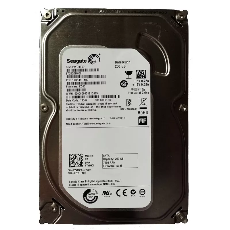 Seagate Barracuda 250GB ST250DM000 7.2K SATA 16MB 3.5 Desktop HDD Hard  Drive