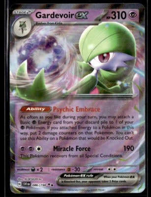 Pokmon TCG Gardevoir EX Scarlet & Violet 086/198 Regular Double Rare PACK  FRESH | eBay