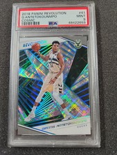 🌟 2018 Panini Revolution Giannis Antetokounmpo #41 Cosmic #/100 PSA 9 Bucks
