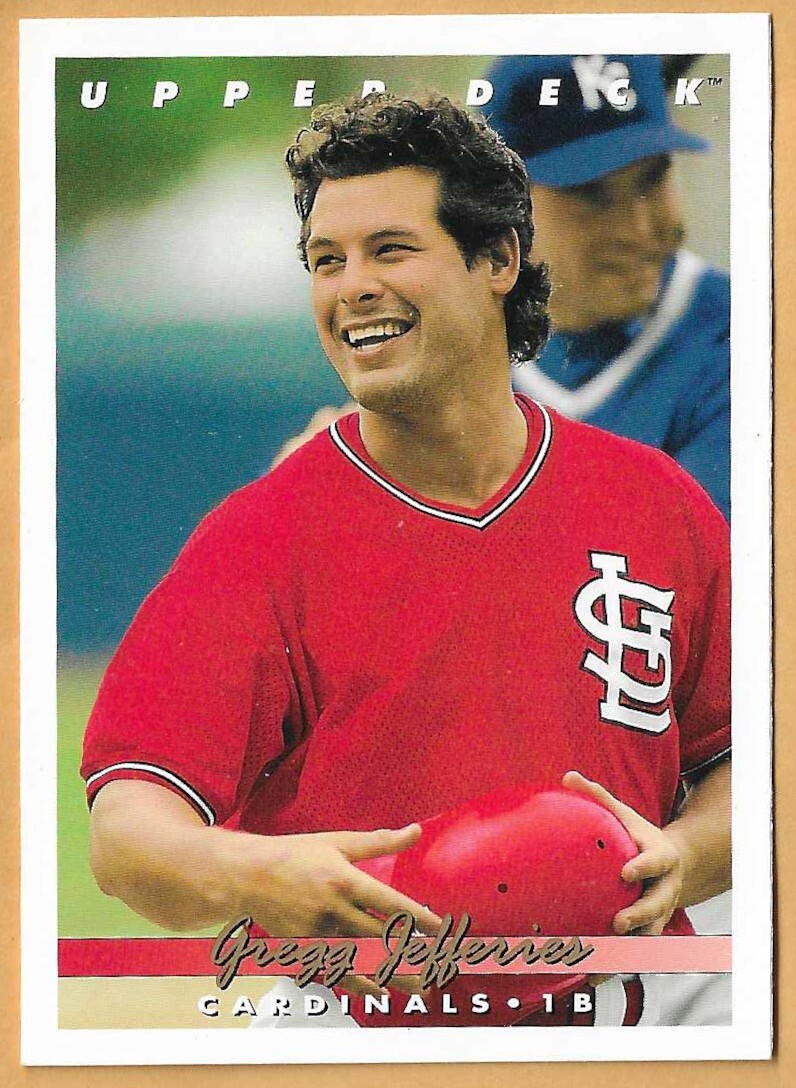 GREGG JEFFERIES ST. LOUIS CARDINALS #545 - UPPER DECK NM-MT 1993