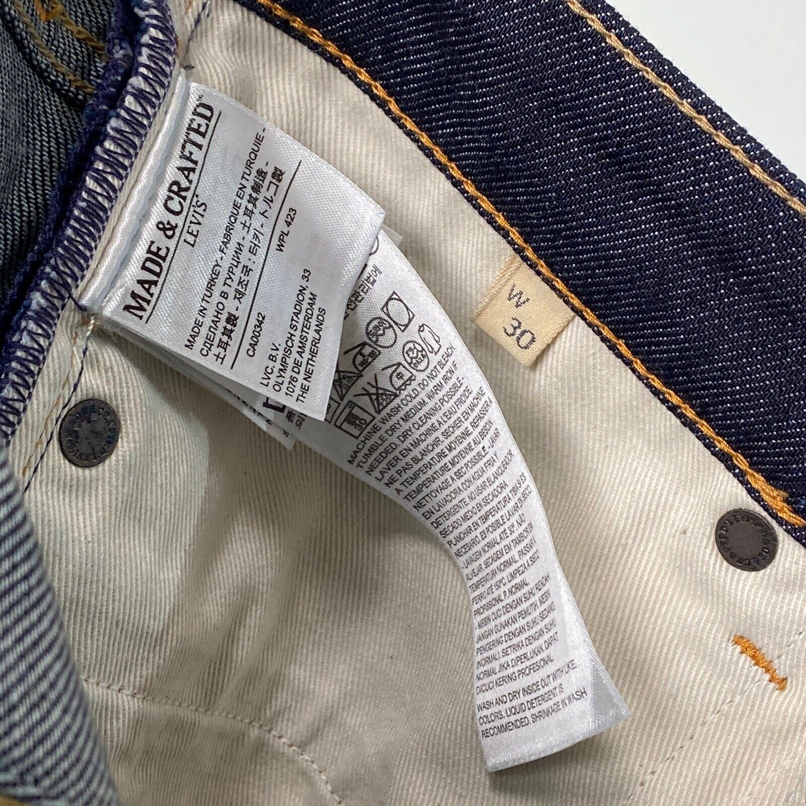 LEVI'S MADE AND CRAFTED NEEDLE NARROW DENIM JEANS… - image 7